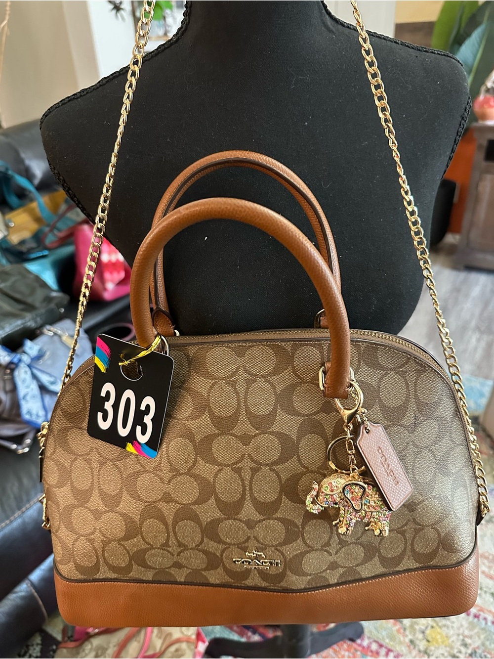 Coach Dome Sierra signature Brown Satchel - Picture 1 of 16